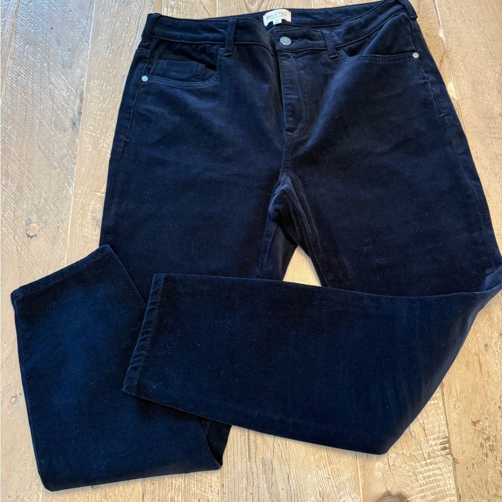 Pilcro Anthropologie Navy Cordoroy Pants 32 NWOT